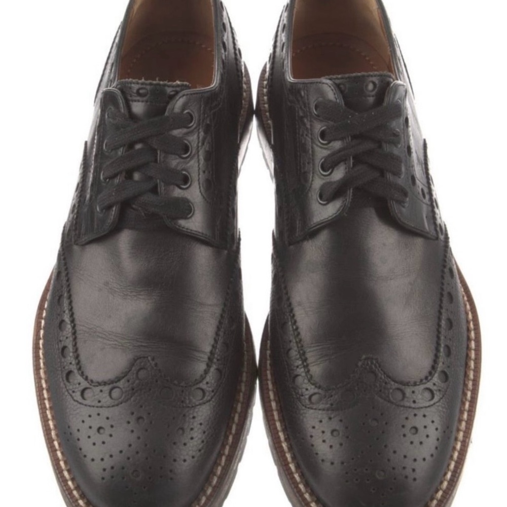 Louis Vuitton Black Leather Oxfords - Picture 6 of 6